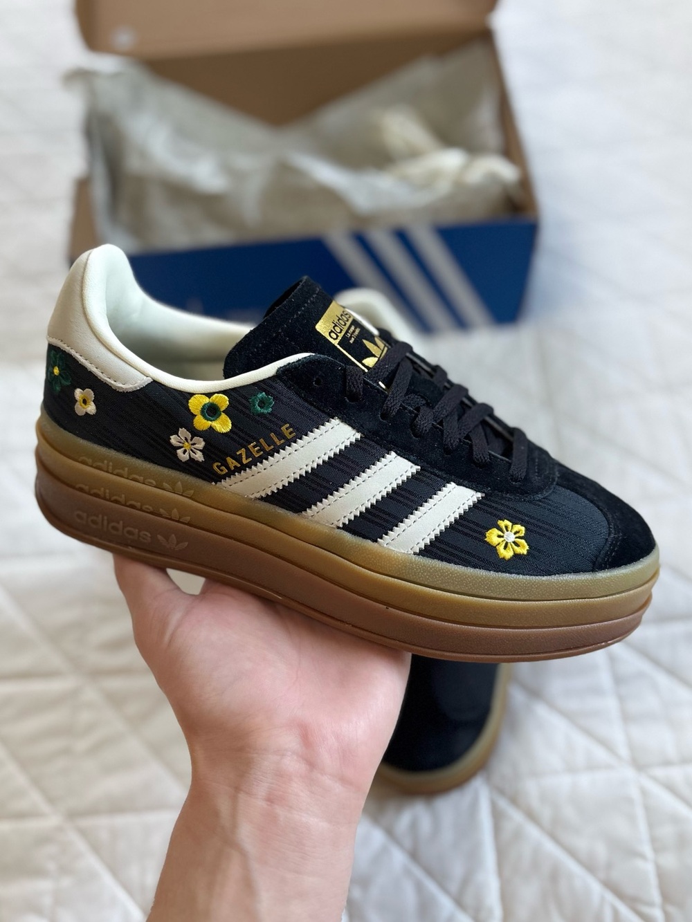 Adidas x Liberty London Gazelle Bold Floral Platform Sneakers - Size 7 NWT